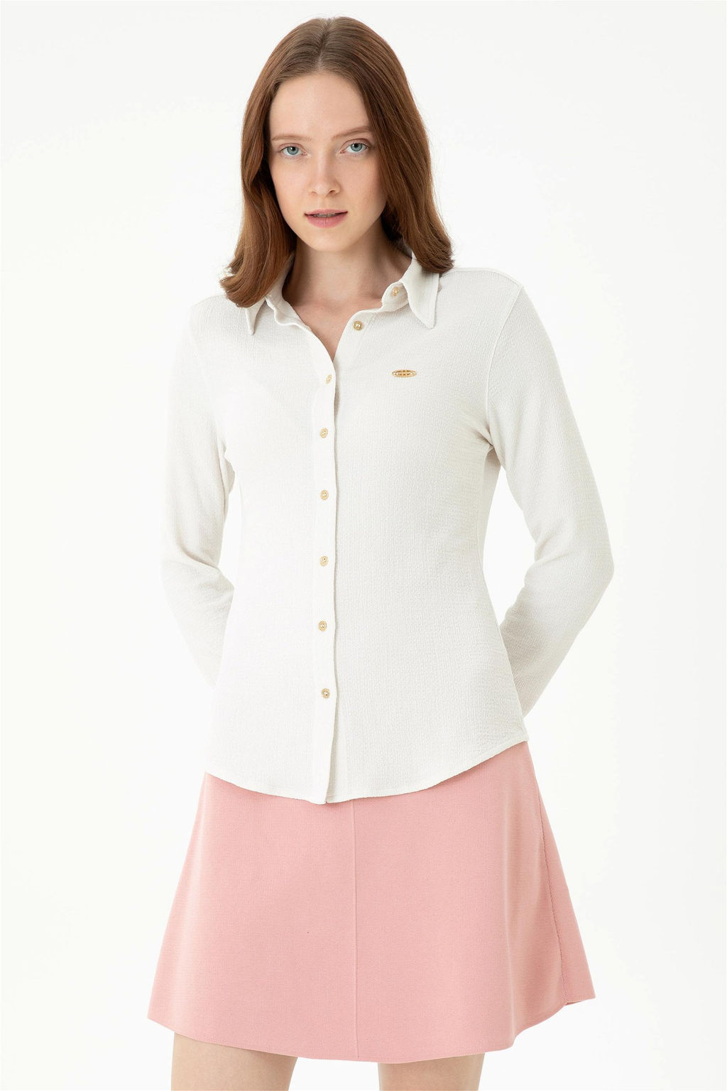 U. S. Polo Assn Женская трикотажная рубашка с камнями - U.s. polo assn фото 10