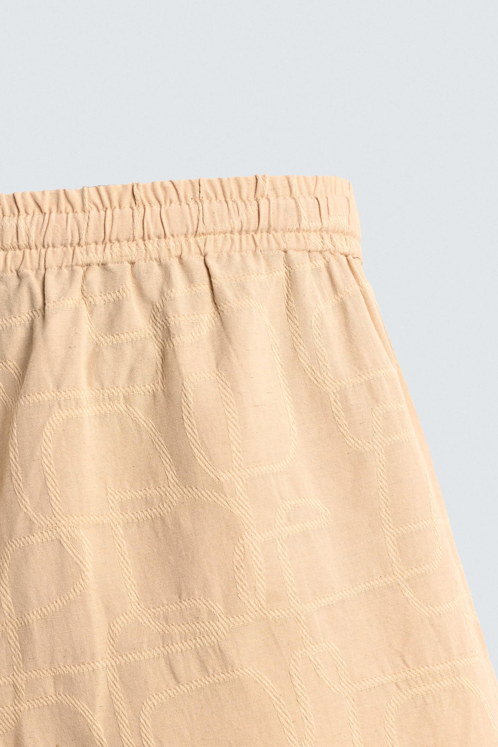SHORTS RELAXED FIT JACQUARD BORDADOS / Arena - Zara фото 10