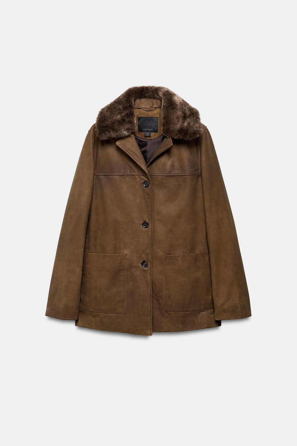 ZW COLLECTION LIMITED EDITION LEATHER JACKET - Zara фото 23