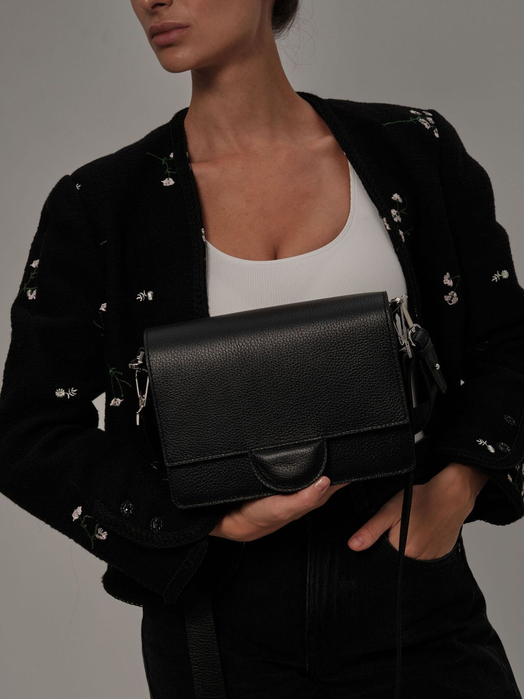 Сумка через плечо Deboro 30574 черная