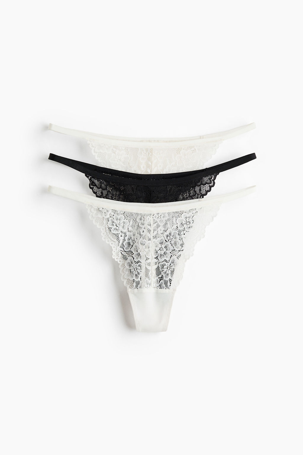 Pack de 3 bragas Thong de encaje - H&m фото 2