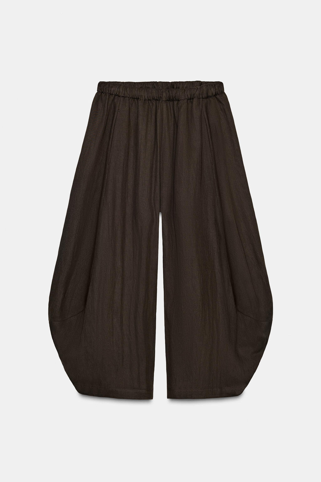 ZW COLLECTION TEXTURED VOLUME TROUSERS - Zara фото 6