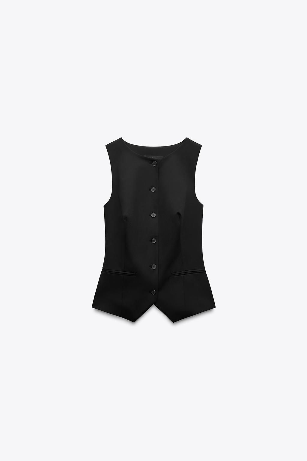 FITTED WAISTCOAT TOP - Zara фото 5