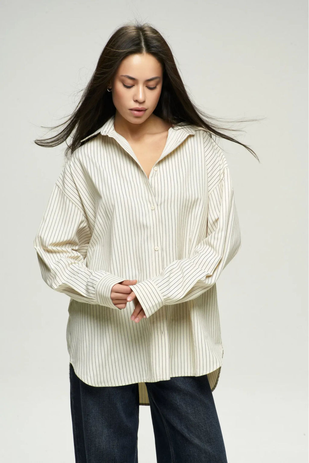 Рубашка Classic в полоску Milk - Erist store фото 2