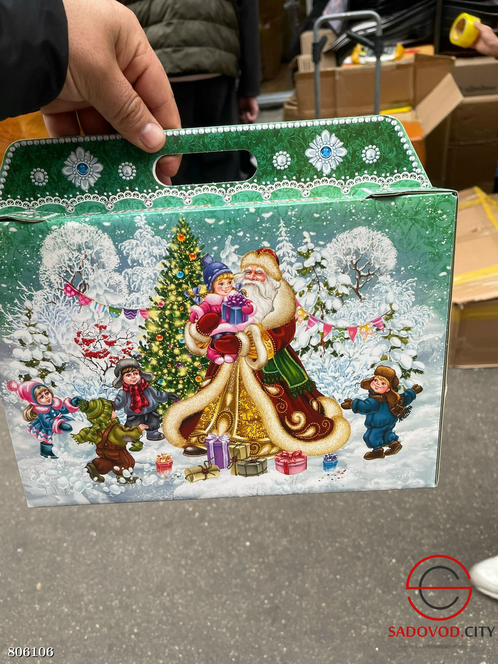 Новогодняя коробка под конфеты