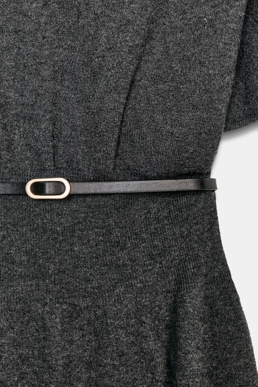 KNIT MIDI DRESS WITH BELT - Zara фото 6