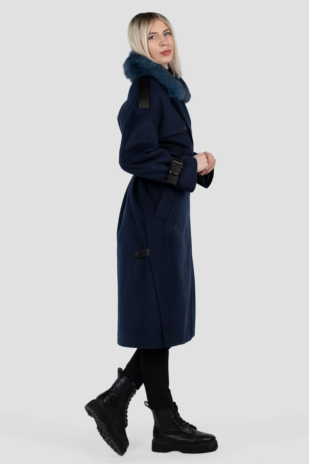 Мех натуральный (песец) Пальто утепленное Термофинн 100 г - El podio фото 4