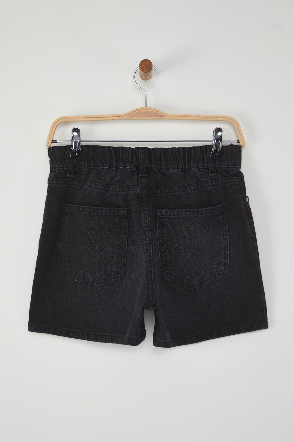 TRENDYOLMILLA Siyah Beli Lastikli City Denim Sort TWOSS25SR00153  фото 7