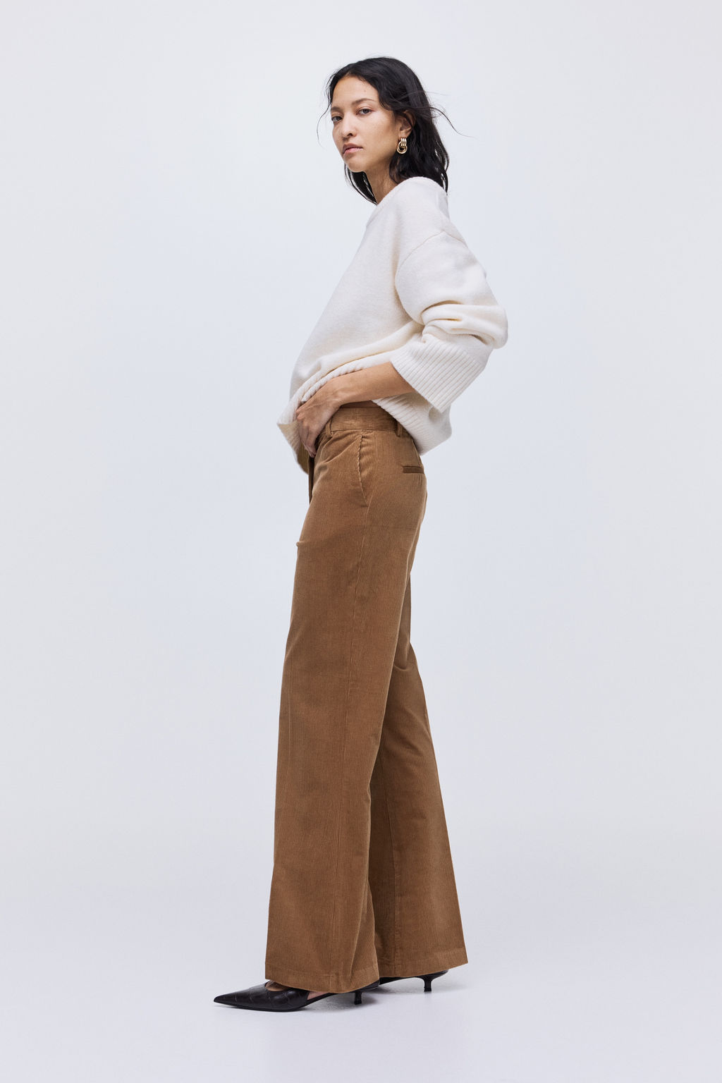 Pantal?n bootcut de pana - H&m фото 4