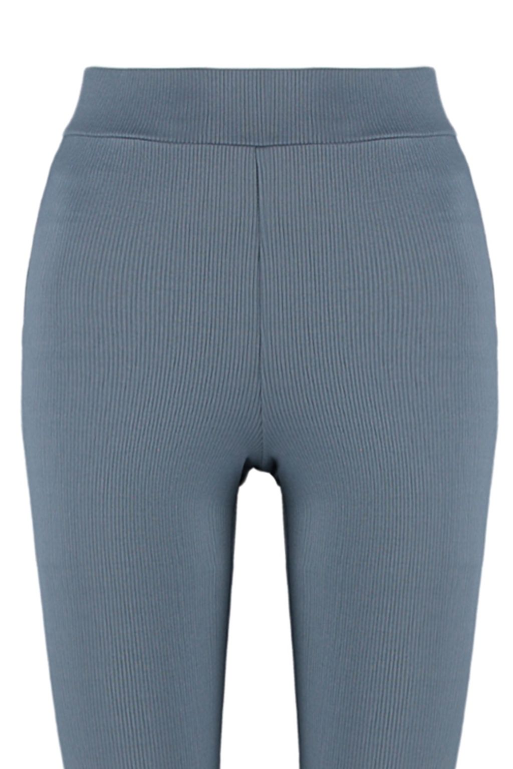 Antrasit Fitilli Flare/Ispanyol Paca Yuksek Bel Esnek Orme Tayt Pantolon TWOSS23PL00135