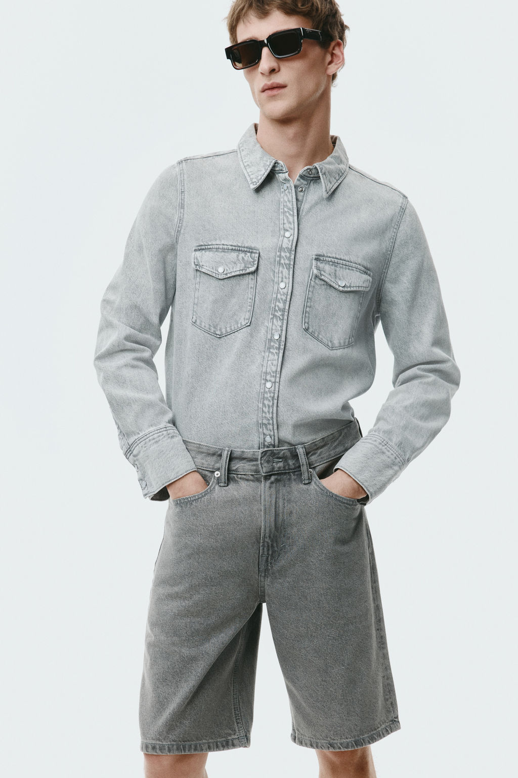 Bermudas en denim Relaxed Fit - H&m фото 7
