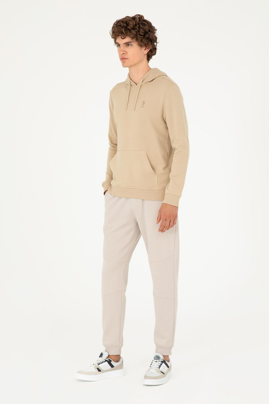 Мужская базовая толстовка песочного цвета Неожиданная скидка в корзине - U.s. polo assn фото 4