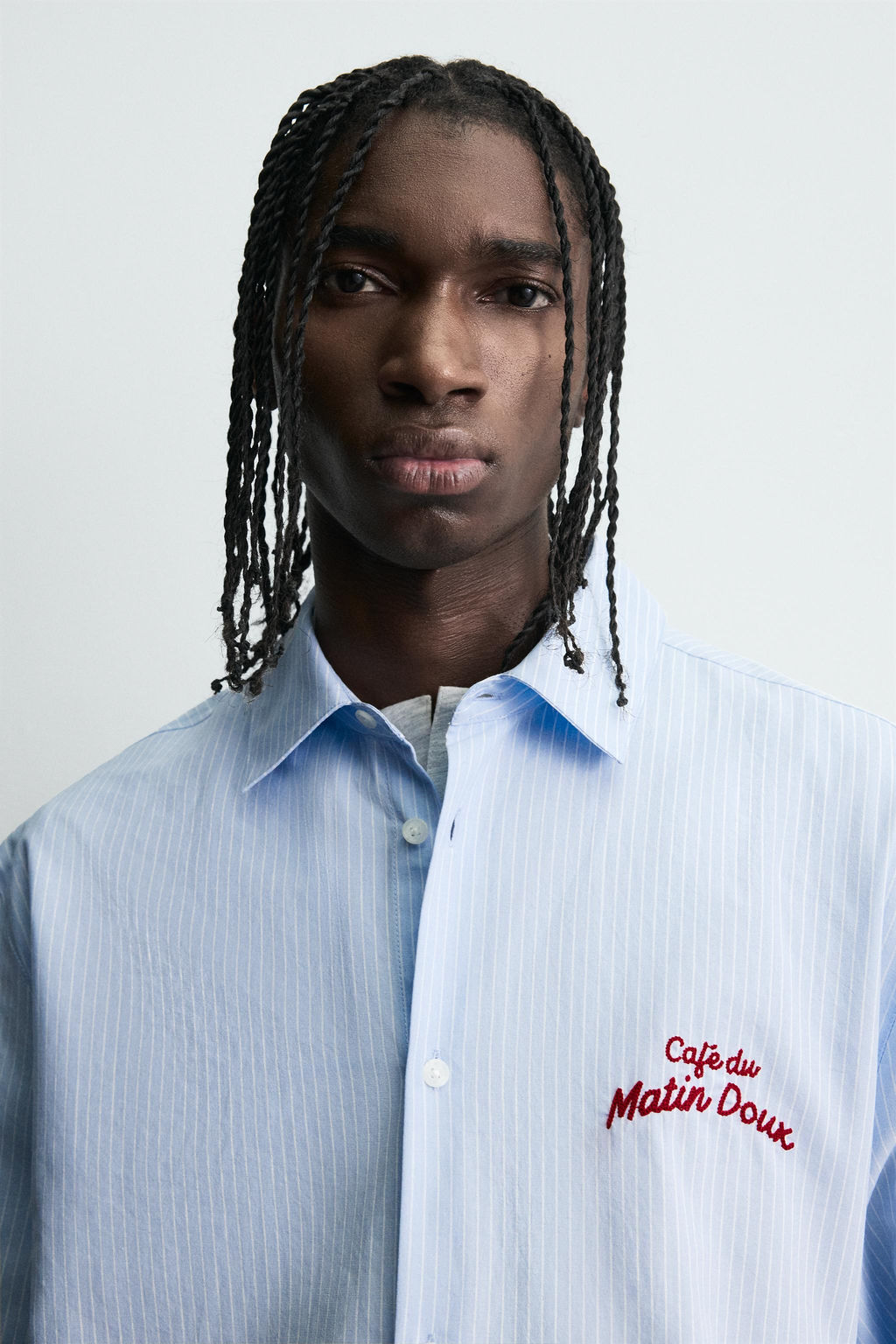 GRAPHIC STRIPED SHIRT - Zara фото 5