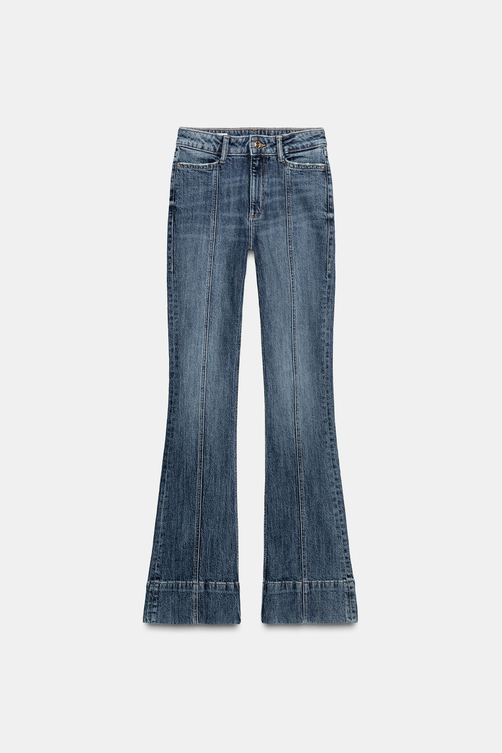 Z1975 MID-WAIST FLARE SEAM JEANS - Zara фото 7