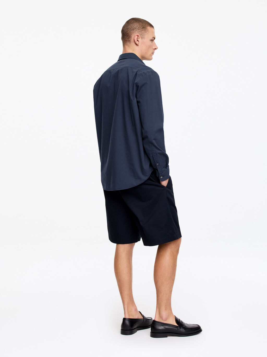 Camisa de lyocell y algod?n de corte regular - H&m фото 4