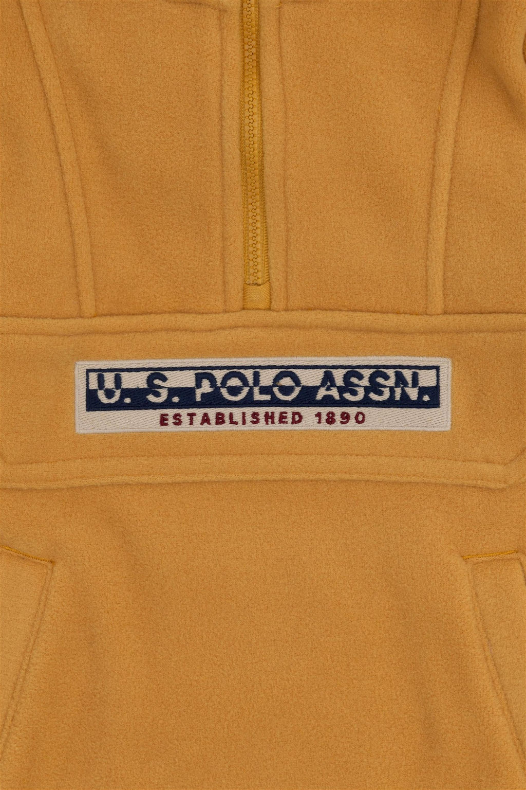 Толстовка горчичного цвета для мальчика - U.s. polo assn фото 4