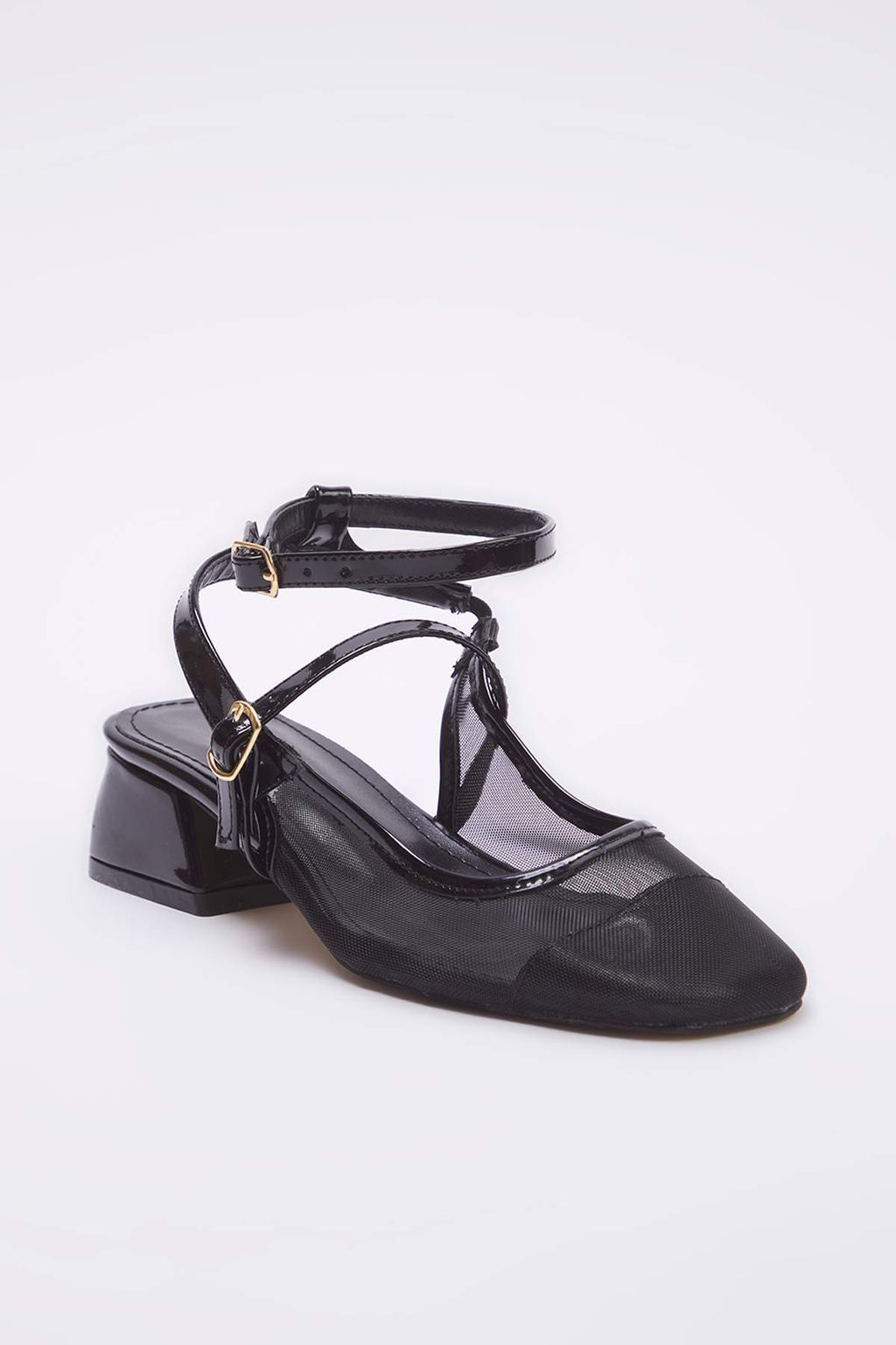 Trendyolmilla Shoes Siyah File Mary Jane Kad?n Klasik Topuklu Ayakkab? TAKSS25TO00109  фото 2