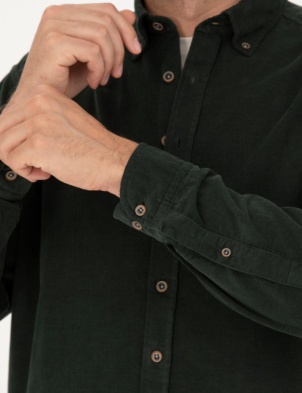 Haki Regular Fit Uzun Kollu G_mlek