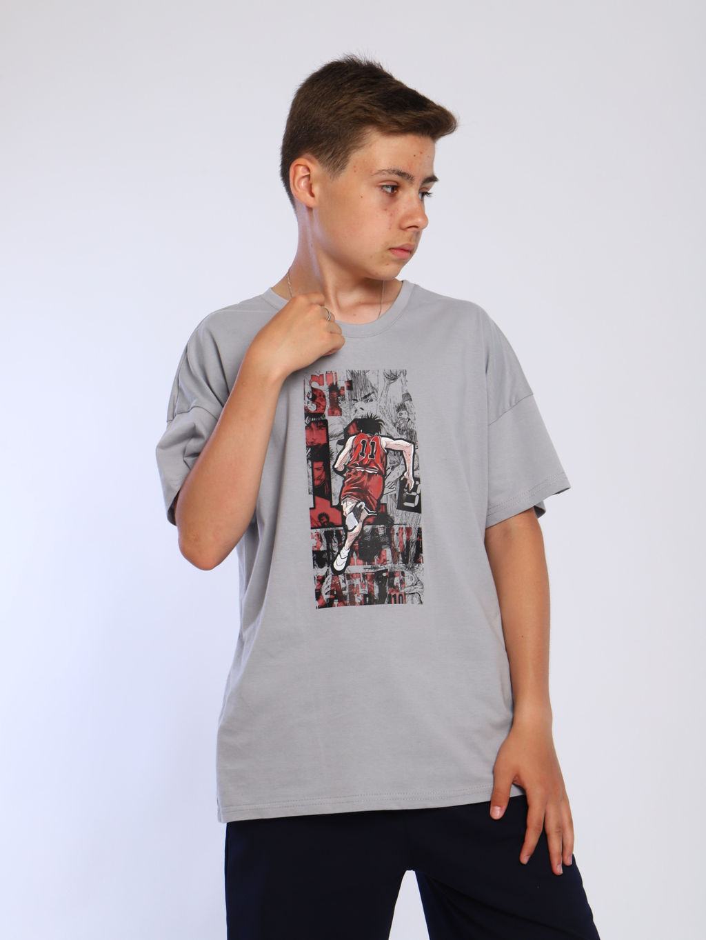 Футболка "Данк" светло-серый