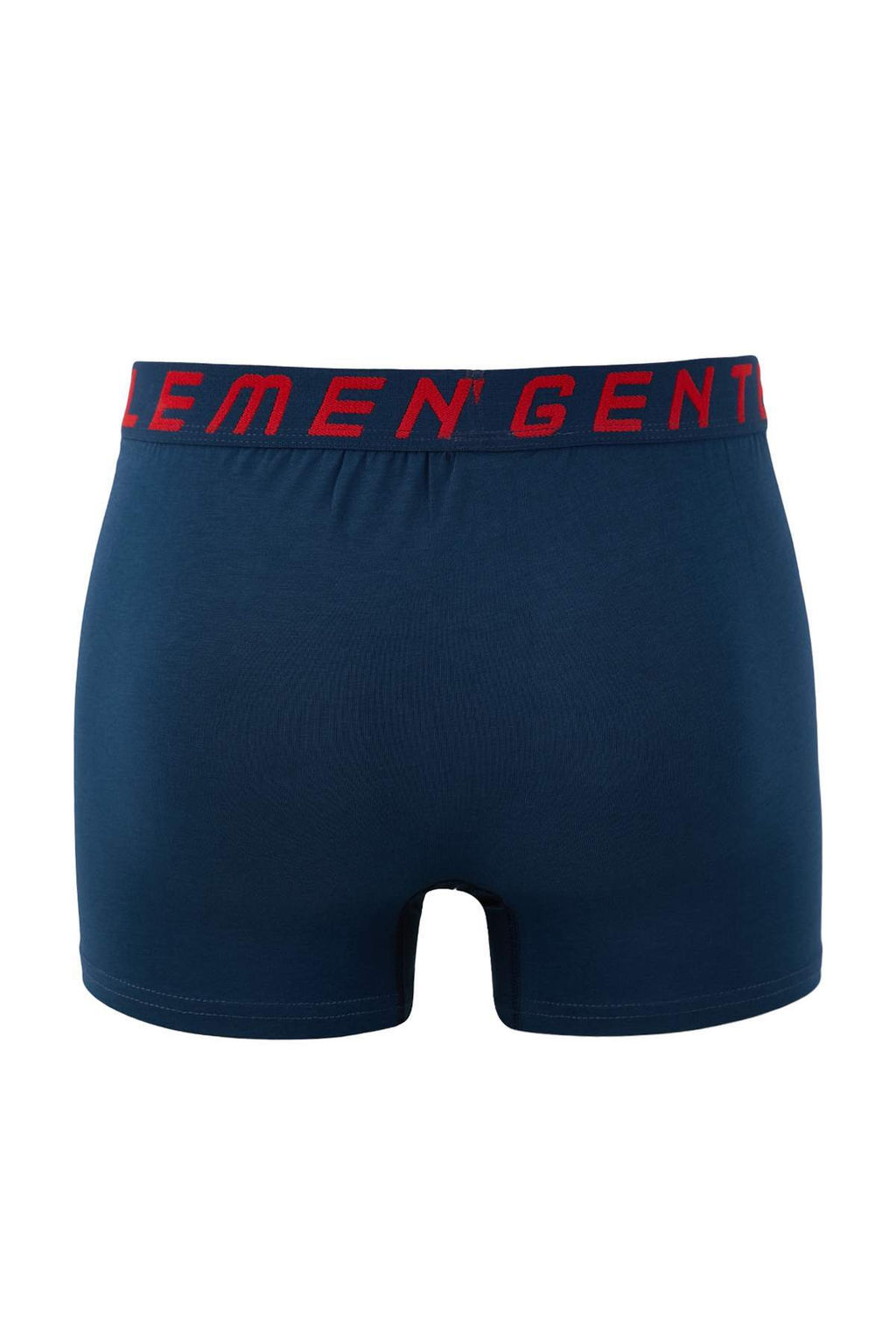 Lacivert Gentlemen Desen Lastikli 4lu Paket Pamuklu Elastanl? Boxer TMNAW26BX00001 - Trendyolmilla фото 4