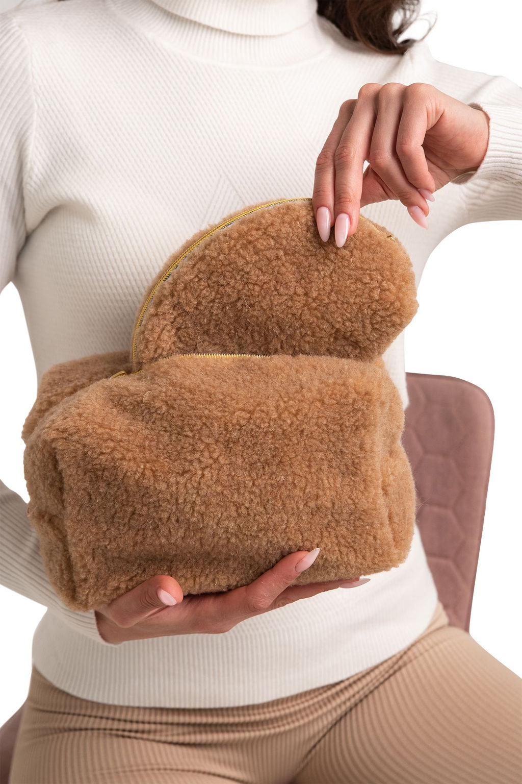 Набор косметичек Тедди кемел