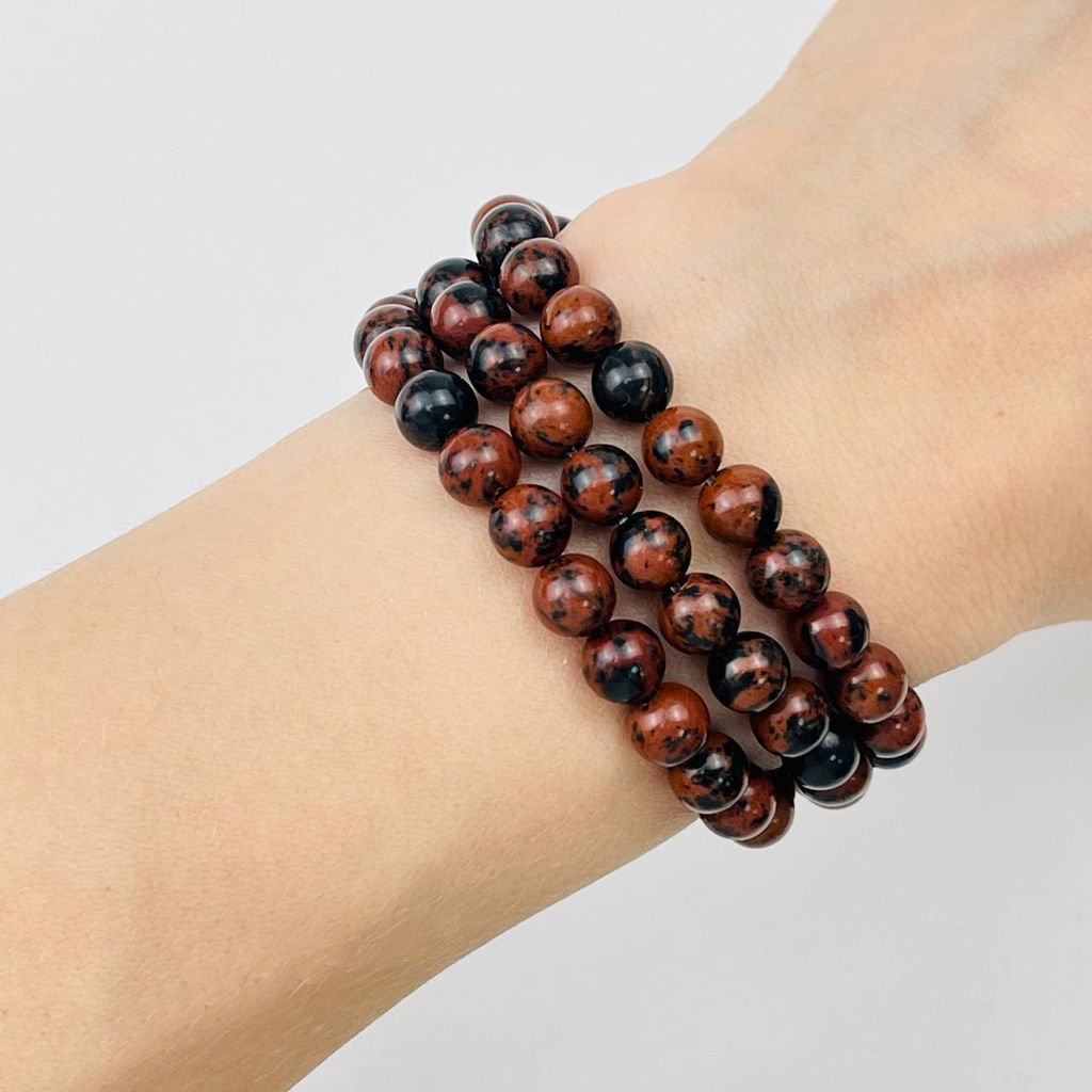 Бусины для украшений из Обсидиана 38 см