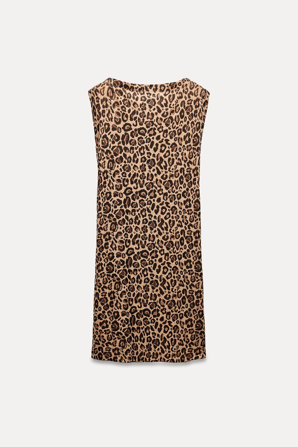 ANIMAL PRINT LONG KNIT TOP - Zara фото 6