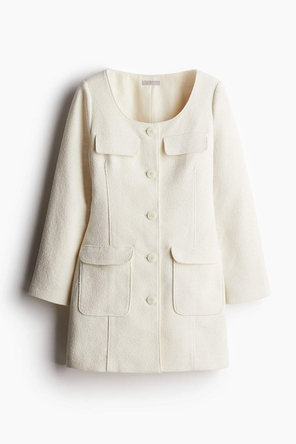 Vestido blazer de boucl?