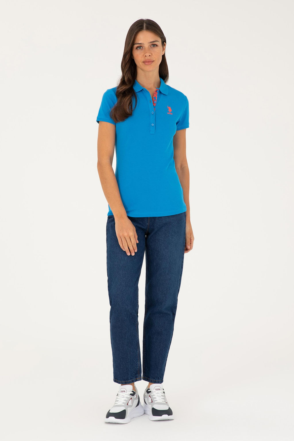 Kad_n Saks Basic Polo Yaka Ti__rt Sepette S_rpriz _ndirim - U.s. polo assn фото 4
