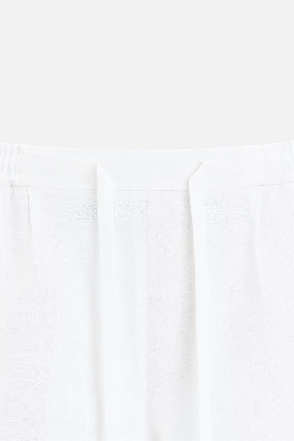 100% LINEN BERMUDA SHORTS - Zara фото 17