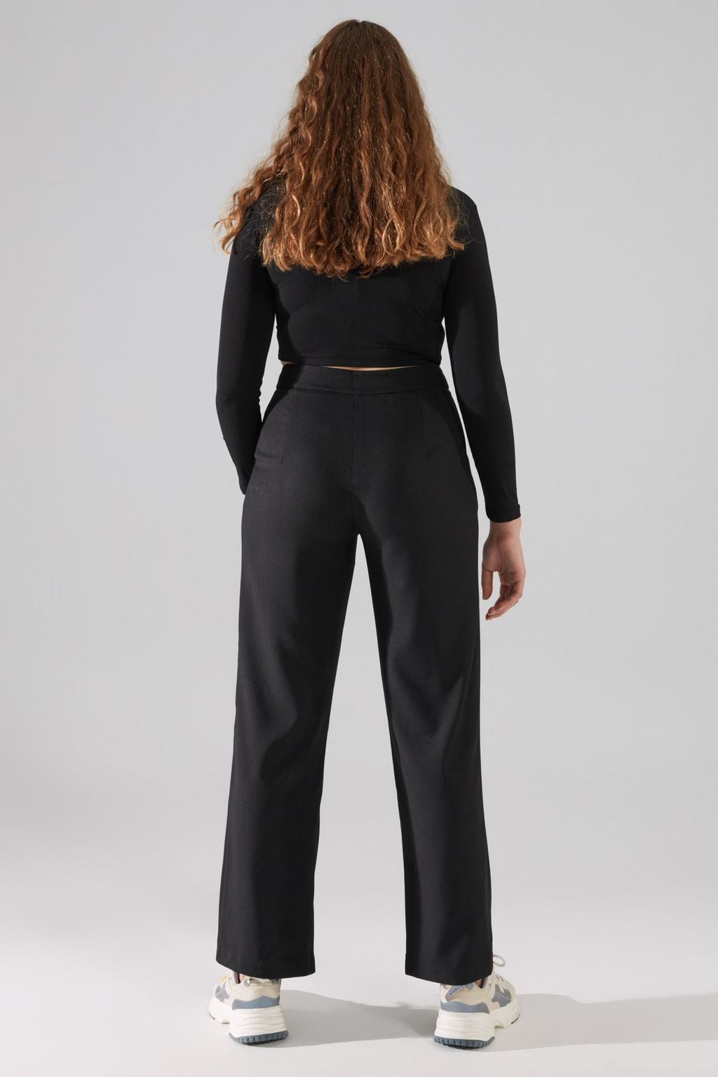 TRENDYOLMILLA Siyah Straight/Duz Kesim Pilili Dokuma Pantolon TWOSS19WX0017  фото 14