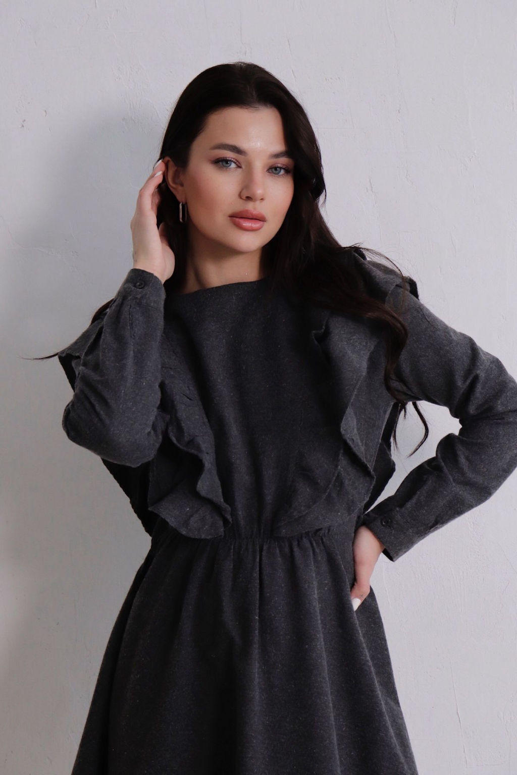 Платье в цвете антрацит - Martichelli фото 9