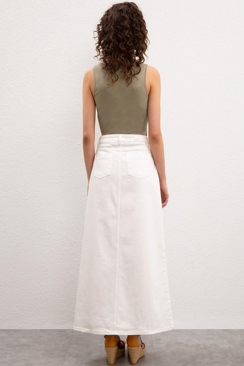 Женская белая джинсовая юбка Неожиданная скидка в корзине - U.s. polo assn фото 3