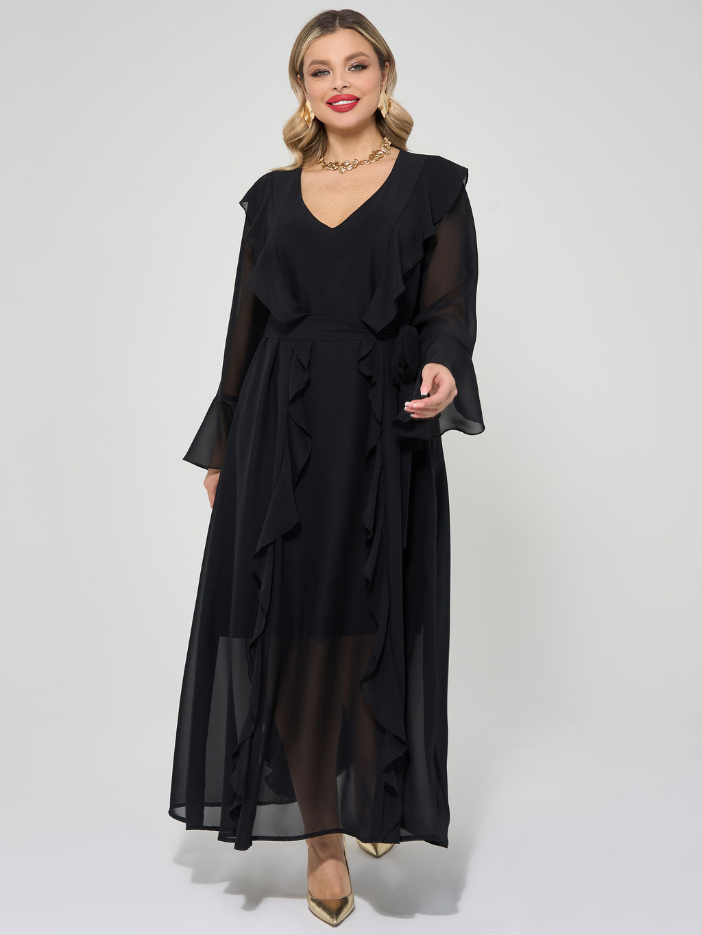 Платье 0372-1 бирюзовый - Dora фото 19