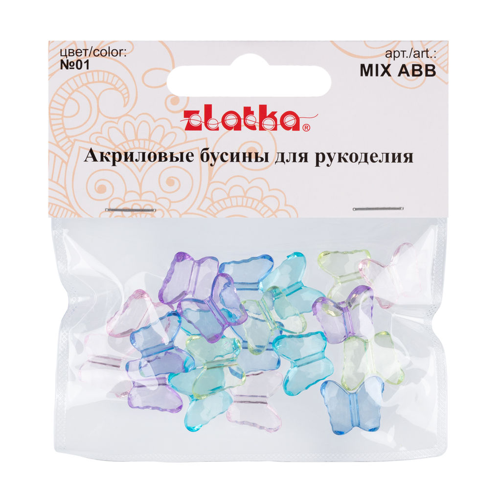 Бусина Zlatka MIX акрил ABB 12 х 15 мм 20 шт № 01 ассорти - Preciosa фото 3
