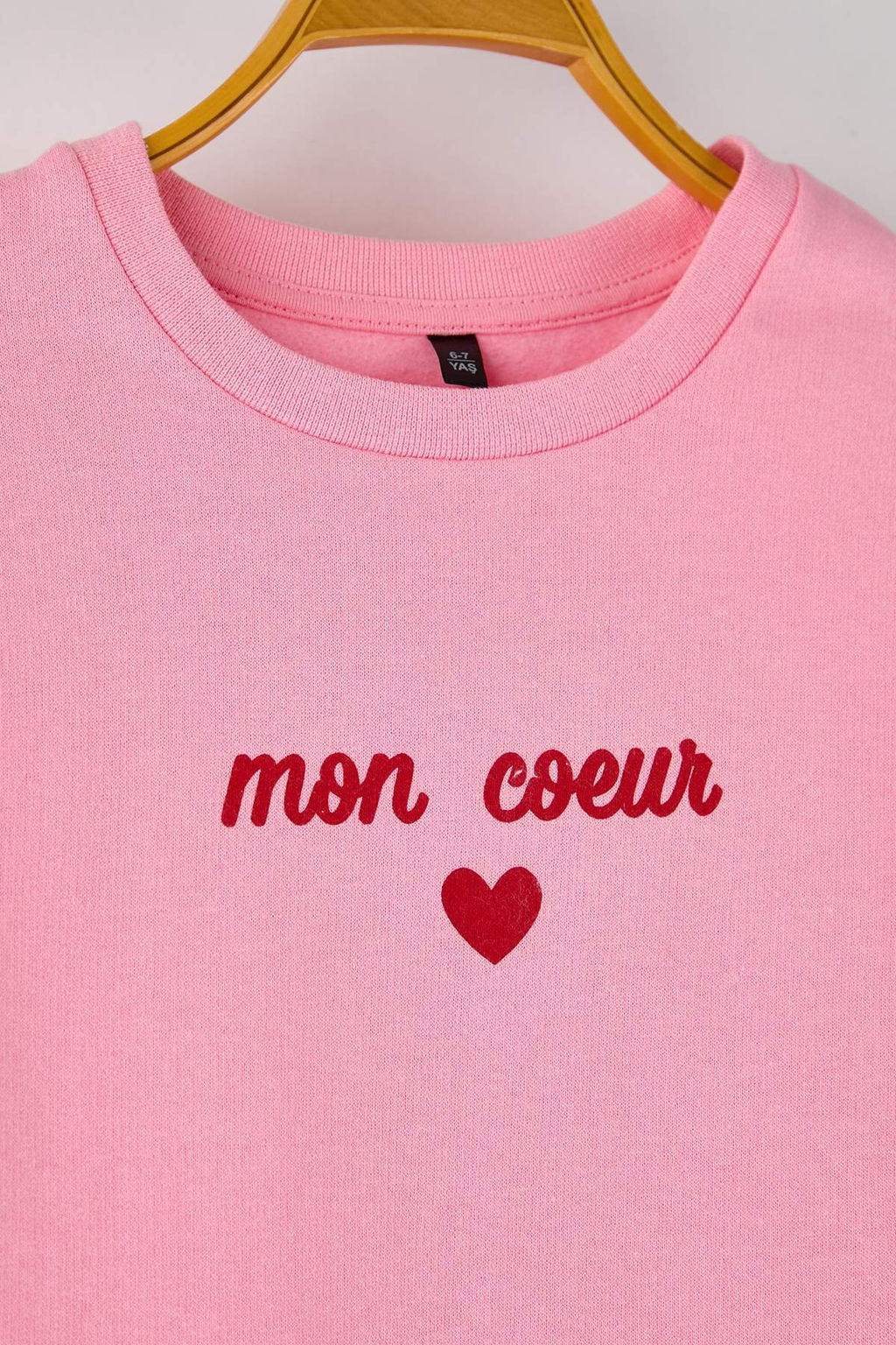 Visne 100% Pamuk Bask?l? Bisiklet Yaka A-line K?z Cocuk Orme Elbise TKDAW26EL00007 - Trendyolmilla фото 6