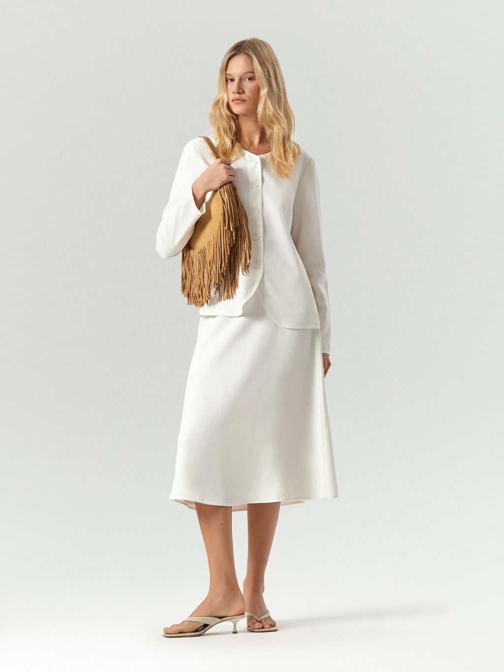 ЕМКА / Юбка миди а-силуэта из 100% вискозы - Emka фото 2