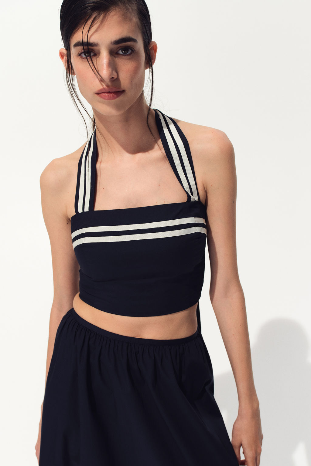 Top halter cropped - H&m фото 2