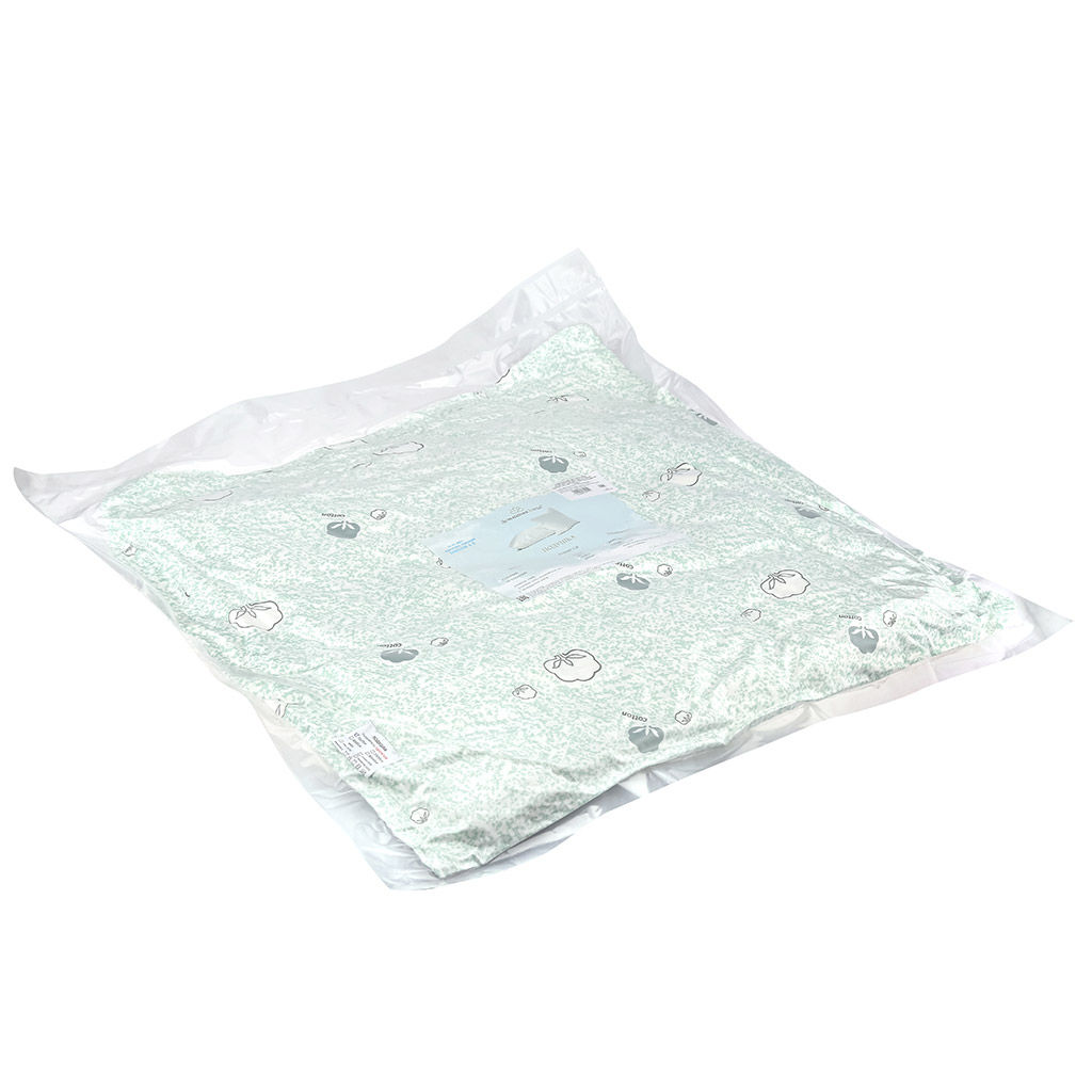 Подушка для сна 70х70см, наполнитель синтепон, вес 1кг, чехол - Хлопок полиэстер 100%, не съемный, упаковка п/э пресс, Домашняя мода (Россия) фото 2