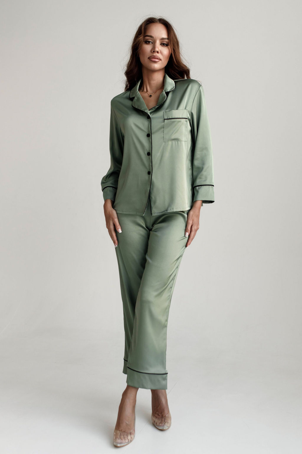 2901 ОЛИВКА ПИЖАМА - Karolina фото 2