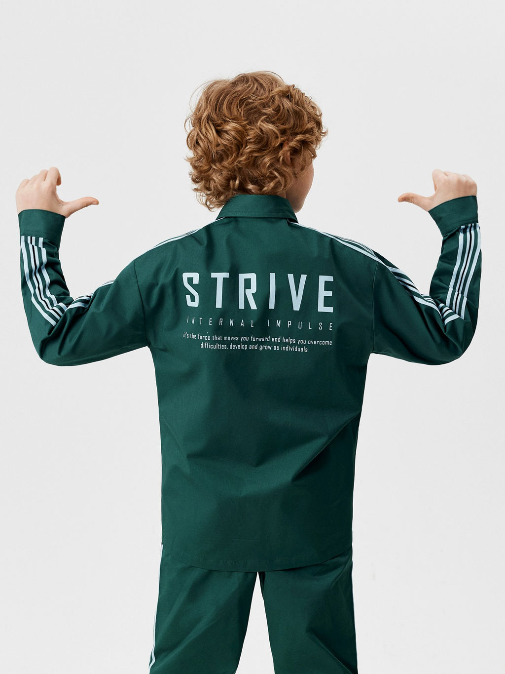 ACOOLA / Сорочка верхняя детская для мальчиков Dankan сине-зеленый