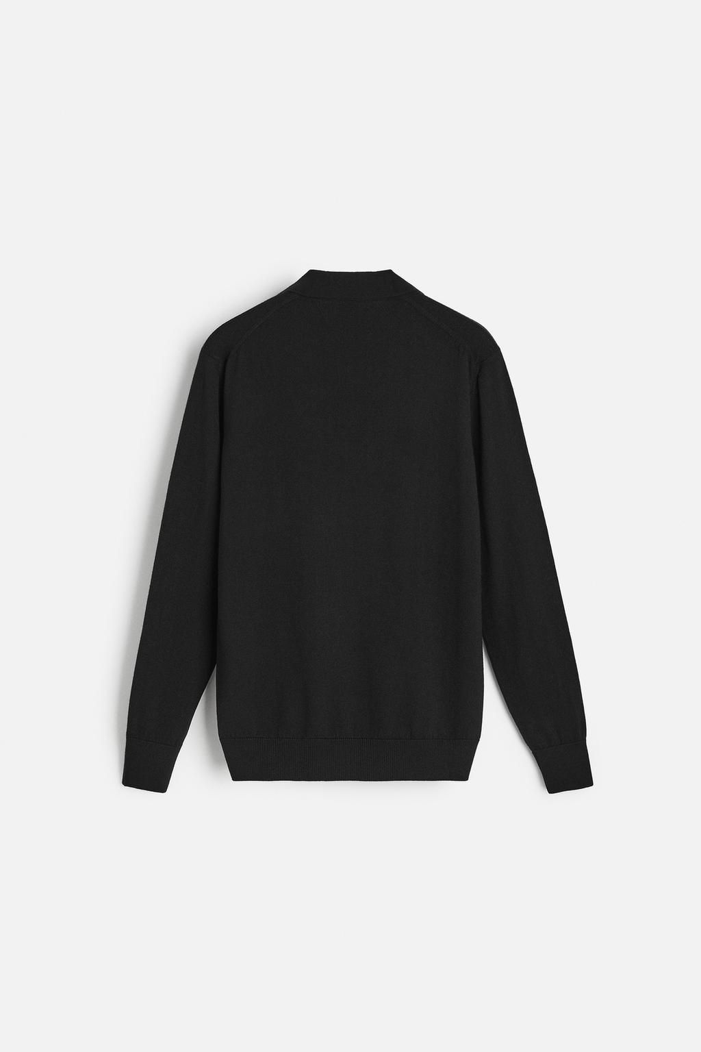 MERINO WOOL KNIT POLO SHIRT - Zara фото 15