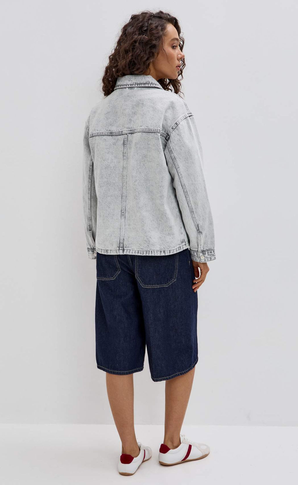 Куртка джинсовая Fine Joyce F612-1259 серый хлопок фото 9