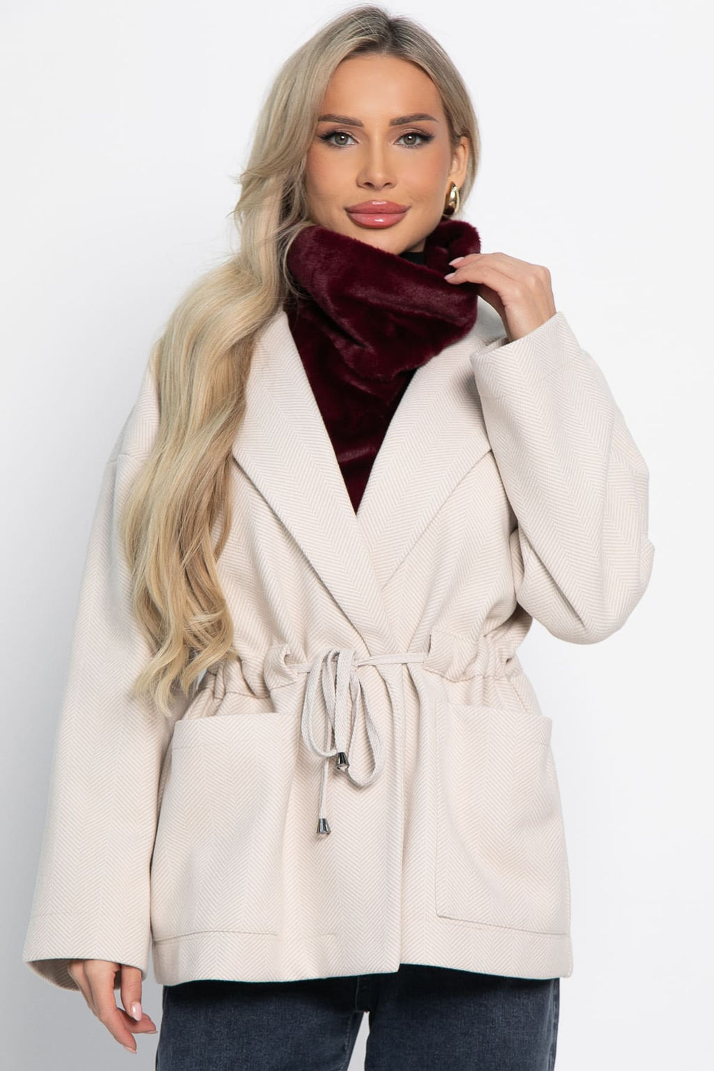 Пальто-пиджак (ткань: драп) - Lt collection фото 70