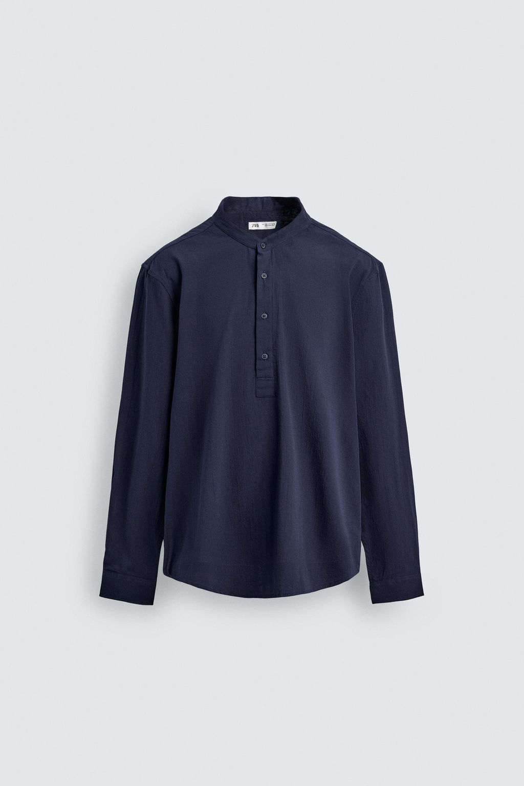 CAMISA EFECTO ARRUGADO / Azul - Zara фото 7