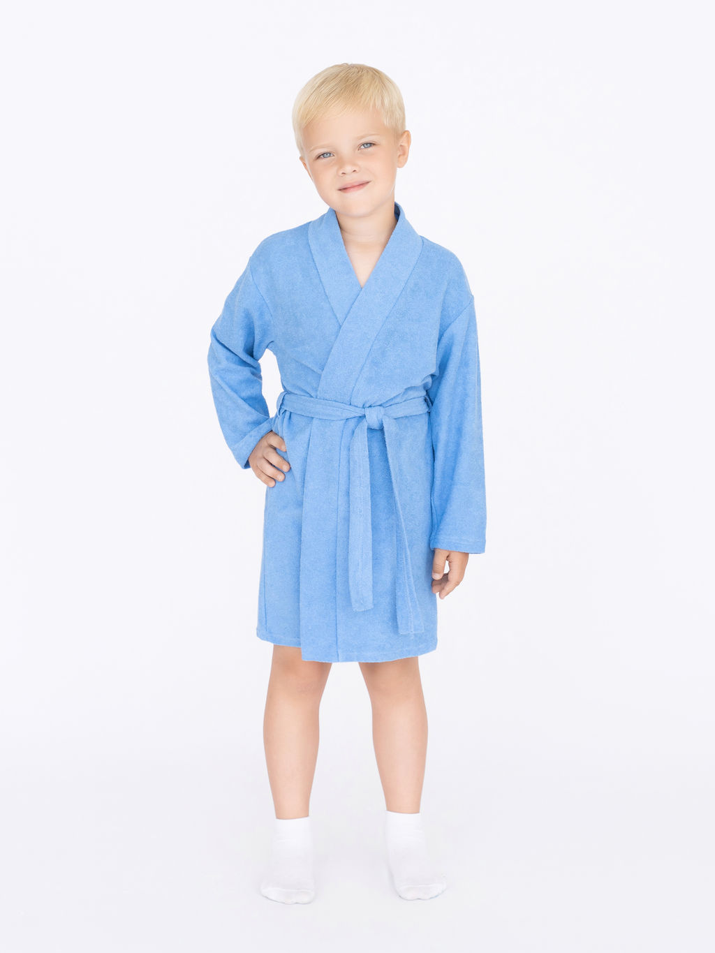 Халат детский голубой