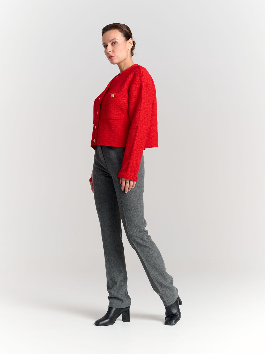 брюки с резинкой в поясе для холодной погоды с шерстью - Трика фото 3