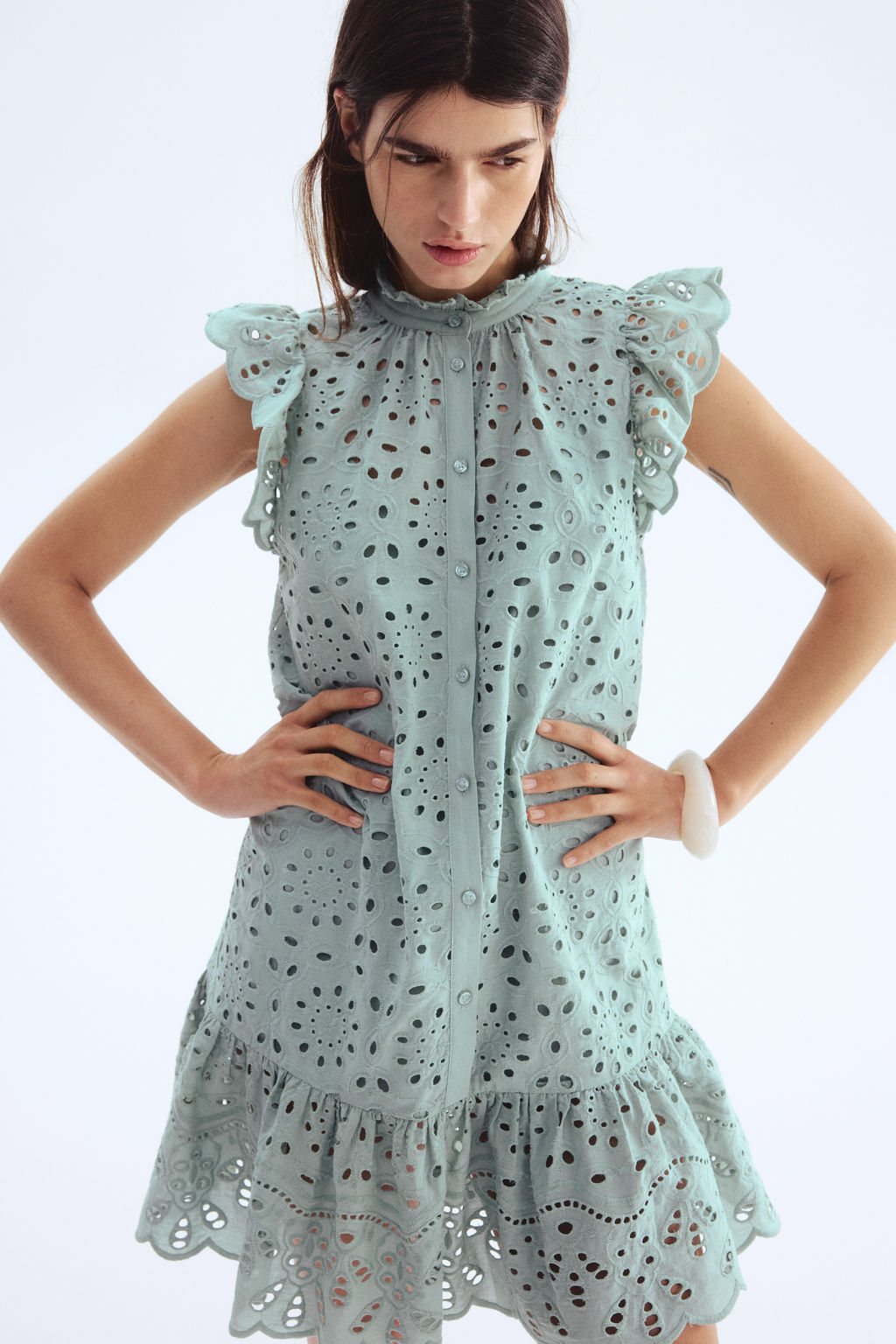 Vestido con bordado ingl?s - H&m фото 4