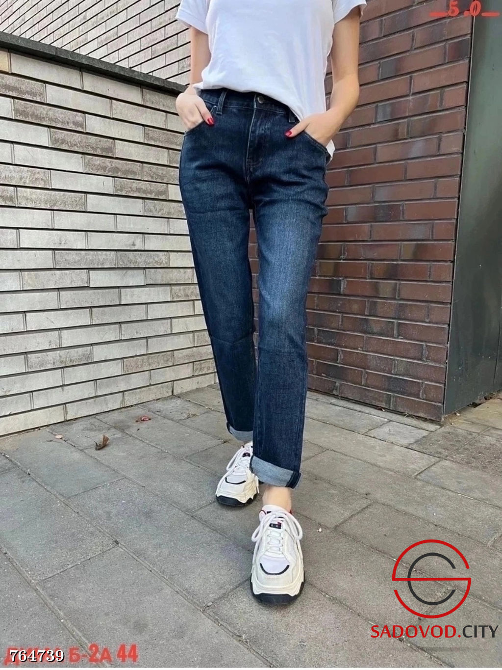 Женские джинсы с высокой посадкой - Bruno фото 5