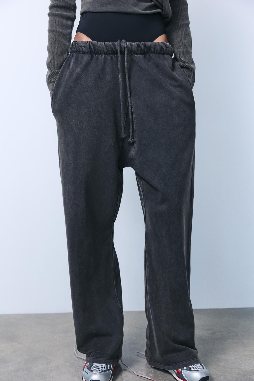 WASHED-EFFECT BAGGY TROUSERS - Zara фото 2